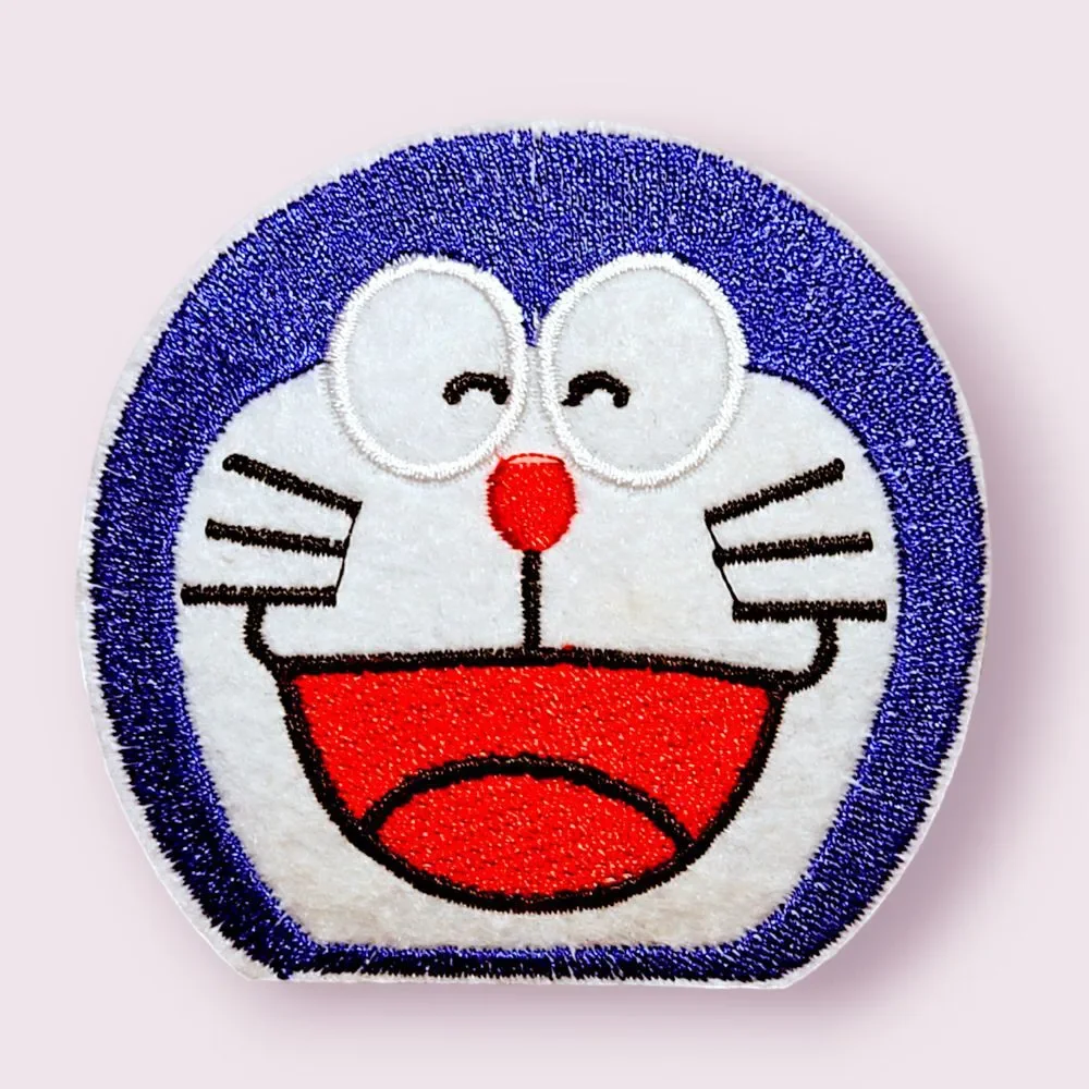 Iron On Patch-Crafts Material DIY‎ Accessory-Doraemon Character Head